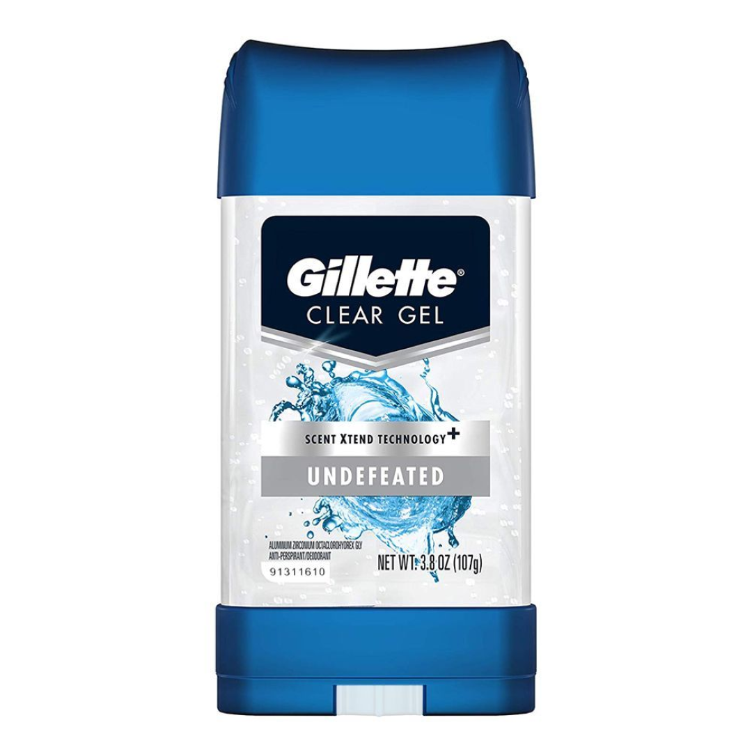 GILLETTE CLEAR GEL UNDEFEATED 107G